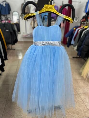 кыргызские национальные платья для девочек: Детское платье, цвет - Красный, Новый — 7