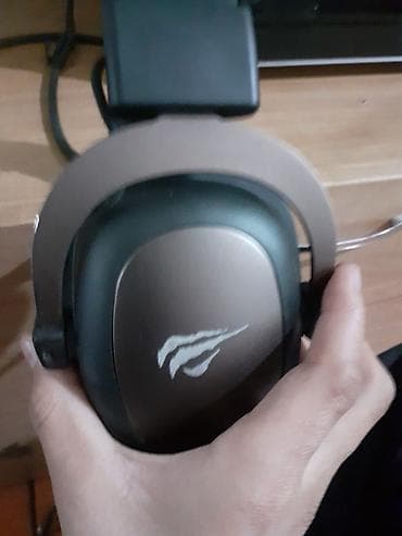 Наушники: Проводные полноразмерные наушники Havit (логотип с тремя «когтями») — 1