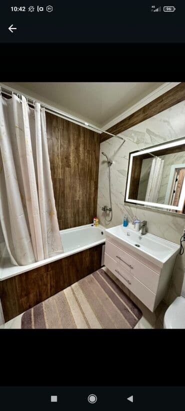 квартира снять на долгий срок ош: 1 комната, Душевая кабина, Постельное белье, Кондиционер — 9