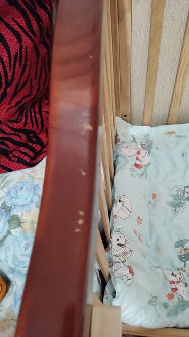 кроватки для детей: 🛏 Продаю детскую кровать с люлькой и матрасом 🔹 Размер кровати — 4