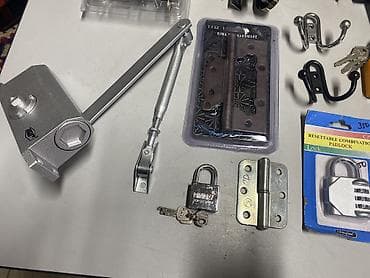 слиндир: Дверная фурнитура и замки - Комплект ручек с врезным замком и — 6