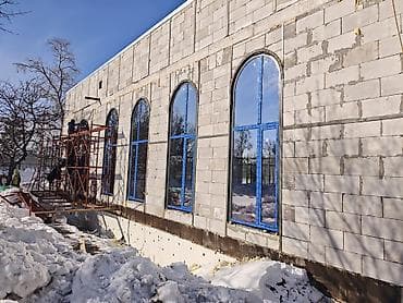Окна на заказ: Алюминиевое окно на заказ, Тип окна: Витражные, Мансардные, Панорамные, Декоративные особенности: Другие особенности, Бесплатная установка, В рассрочку — 9