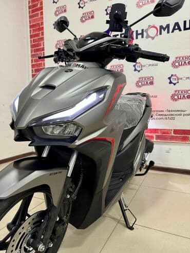 электронные мотоциклы: Тип скутера 150 куб. см, Бензин, Новый — 6