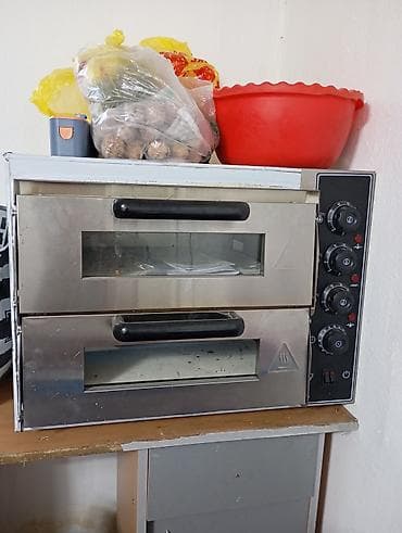 Для кафе, ресторанов: Печь для пиццы, электрическая, двухкамерная (2 независимые секции). - — 2