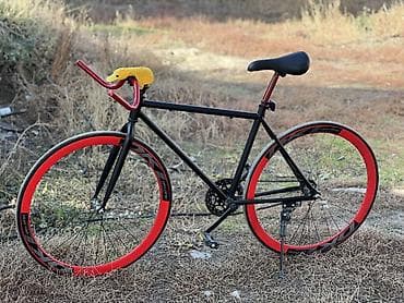 детский двухколесный велосипед: Городской велосипед, Рама M (156 - 178 см), Б/у — 1