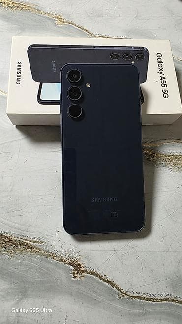 imac m3: Samsung Galaxy A55, Б/у, 256 ГБ, цвет - Синий — 4