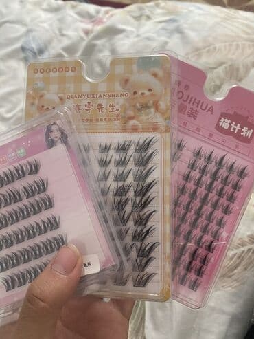 пинцеты для ресниц: Набор пучков накладных ресниц - Формат: пучковые ресницы на ленте — 5