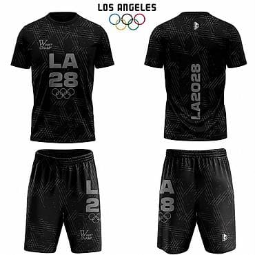 футболки блэк стар: Спортивный комплект «Los Angeles LA 2028» (футболка + шорты) - Цвет — 1