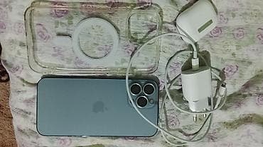 сколько стоит бэушный iphone 13: IPhone 13 Pro Max, Б/у, 256 ГБ, Sierra Blue, Наушники, 78 % — 2