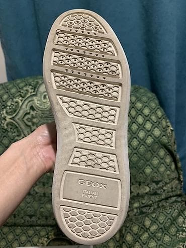 женские кожаные кроссовки: Кроссовки, 37, Geox, Б/у, цвет - Белый — 3