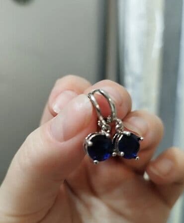 свадебные наборы ручной: Комплект из серебра 925 пр💫. серьги + цепочка с кулончиком. вставка — 11