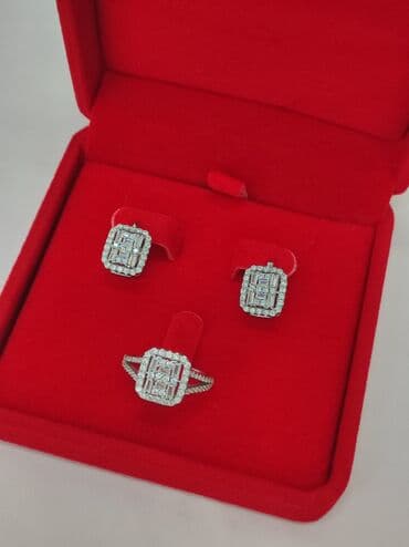 свадебные наборы ручной: Набор украшений, Проба 925, Женские, Новый — 1