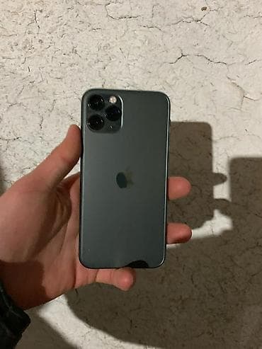s23 mini: IPhone 11 Pro, Б/у, 64 ГБ, Голубой, Защитное стекло, Чехол, 77 % — 1
