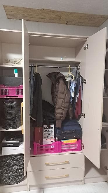 старый уголок: Шифоньер, шкаф для одежды, Прямой, ЛДСП — 3