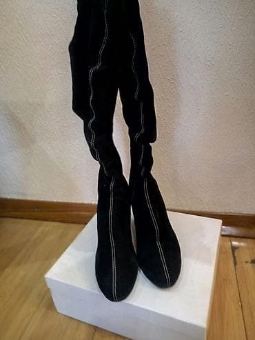 Ботинки и ботильоны: Сапоги, 39, Soludos, Б/у, цвет - Синий, Самовывоз — 2