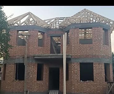 участок кирпичный: Кирпич,газаблок,крыша,фундамент,стаяшка,кылабыз — 3