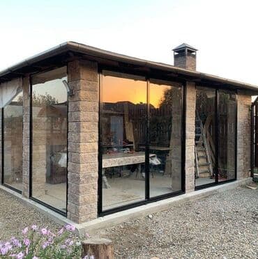 садовые качели фото цены: Алюминиевое окно на заказ, Тип окна: Витражные, Бесплатная установка, Без рассрочки — 3