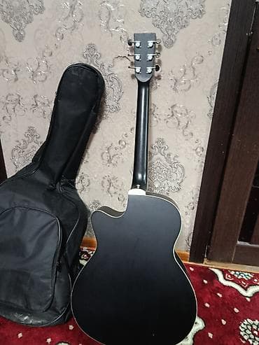 Акустическая гитара Weibo, цвет черный, корпус формата folk/GA с