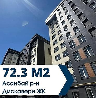 2 комнаты, 72 м², Элитка, 7 этаж, Евроремонт