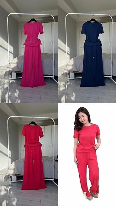 медицинские костюмы: Брючный костюм, Палаццо, Футболка, Турция — 1