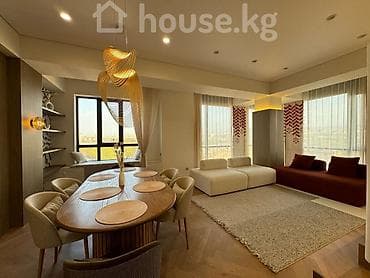 osh flats: 3 комнаты, 97 м², Элитка, 8 этаж, Евроремонт — 1