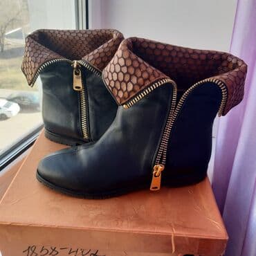 корейский стиль: Ботинки, 37, Etor, Новый, цвет - Черный, Самовывоз — 3