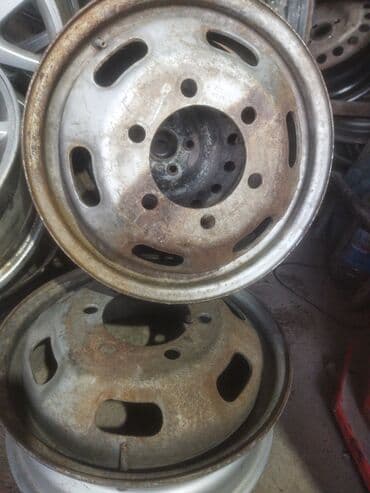 лабавые стекла: Железные Диски R 16 Пара, отверстий - 6, Б/у — 4