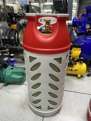 газовый баллон с редуктором: Композитный газовый баллон, выполненный в двухцветном дизайне с — 1