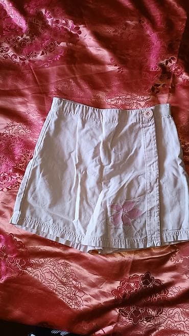 юбки для девочек: Джинсы и брюки, цвет - Розовый, Б/у — 3