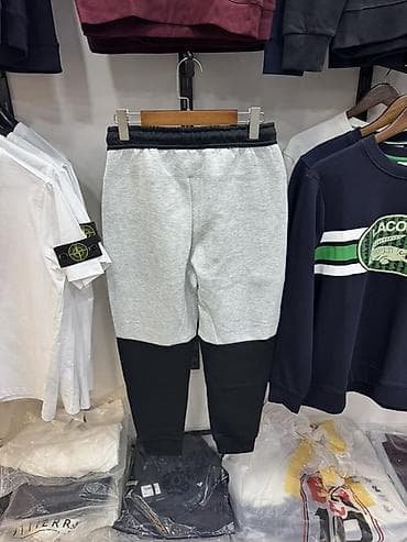 fleec: Мужские брюки, M, L, XL, Nike, Новый, цвет - Серый, Самовывоз — 2