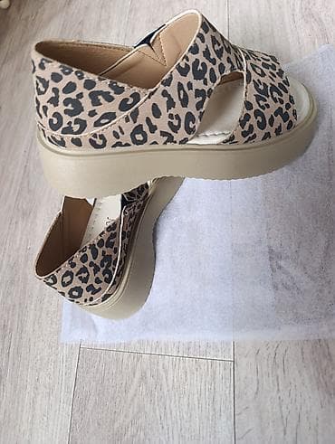 osiris d3: Новые женские сандалии на платформе с леопардовым принтом 35р, высота — 2