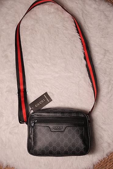 Сумки: Классическая сумка, Gucci, Материал: Комбинированный материал, Винтажный стиль, Водонепроницаемость, Застежка на молнии, Мужские, Новый — 8