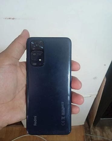 cd disk: Redmi, Redmi Note 11, Б/у, 128 ГБ, цвет - Черный — 1