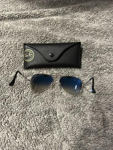 smart sensor: Солнцезащитные очки очки, Ray-Ban, Унисекс, Авиатор, Линзы градиентные — 2