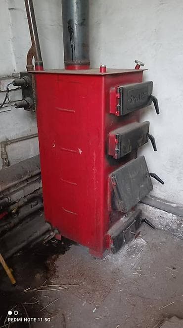 Твердотопливный котёл Для дома, Тип управления: Механический