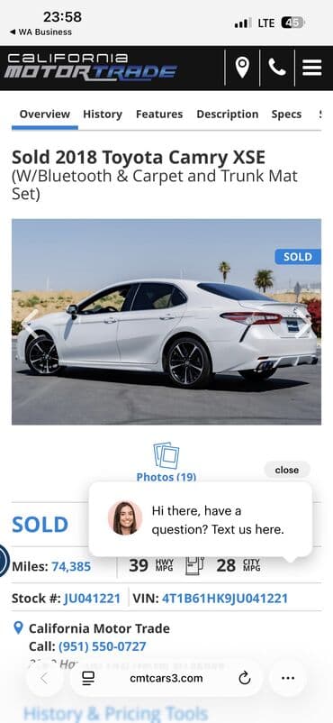 купить задний фонарь тойота авенсис бу: Toyota Camry: 2017 г., Автомат, Бензин, Седан — 9