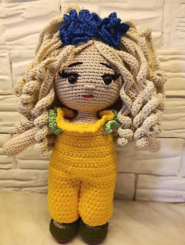 куколки: Вязаные крючком куклы ручной работы. - Высота каждой куклы примерно — 1