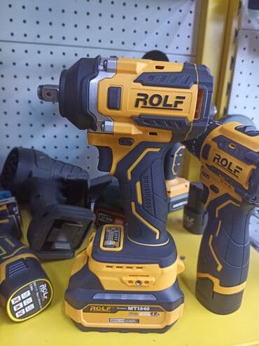 дрель настольный: Два бесщеточных импульсных гайковерта ROLF MT1840. Инструменты — 3