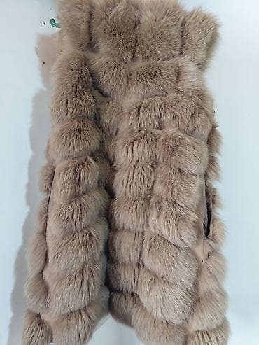 меховые жилеты: Утепленный, Меховой, Осень-весна, Искусственный мех, Длинная модель — 2