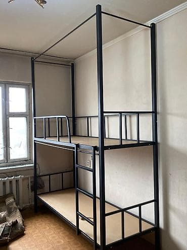Строительные леса, стойки: Металлические двухъярусные кровати для общежитий/хостелов - Каркас — 9
