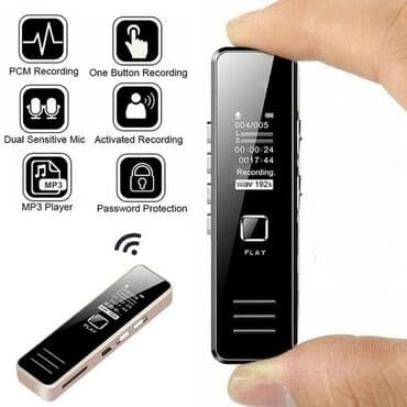 мини диктофон: Умный цифровой диктофон USB MP3-плеер Профессиональный HD Звук Аудио — 1