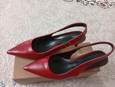 Туфли: Туфли, 36, Zara, Новый, цвет - Красный, Платная доставка — 4