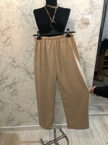 двойка брюки и кофта: Брюки Лето, Шелк, Новый, L — 1