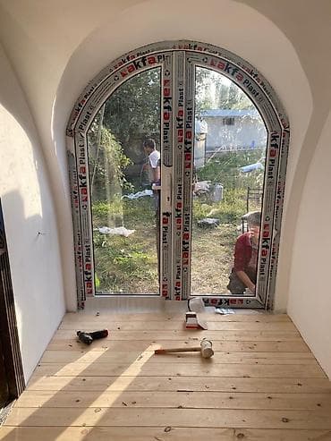 футболки с надписью на заказ бишкек: Пластиковое окно на заказ, Тип окна: Витражные, Панорамные, Декоративные особенности: Фрамуга, Бесплатная установка, В рассрочку — 10