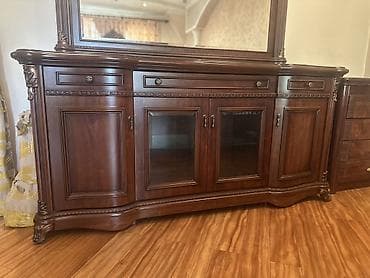 комод с зеркалом: Буфет, Без мойки, Дерево — 4