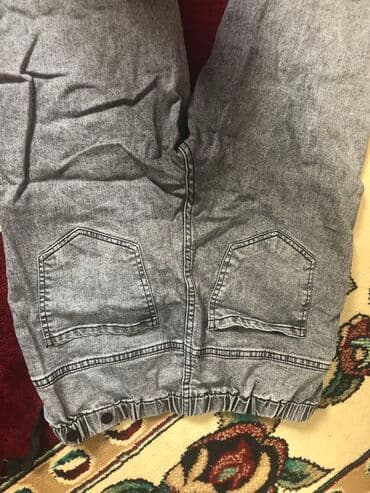 джинсы голубые: Джинсы и брюки, цвет - Серый, Б/у — 3