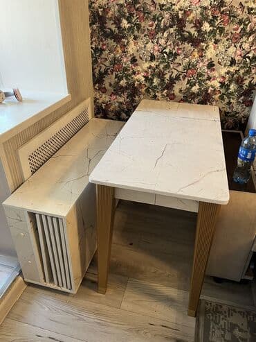 пуф трансформер: Стол трансформер Другое назначение, Раскладной стол, Длина, см: 300 см, цвет - Белый, Бежевый — 2