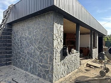 жумуш фасад: Облицовка фасадов и цоколей природным камнем Фундаментке таш чаптайбыз — 7