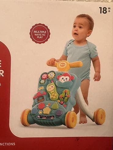 НОВЫЙ! Развивающий толокар-ходунок 18m+ с игровыми панелями