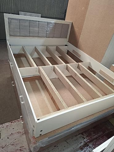 Двуспальная кровать, Новый, С мягким изголовьем, длина - 200 см — 3